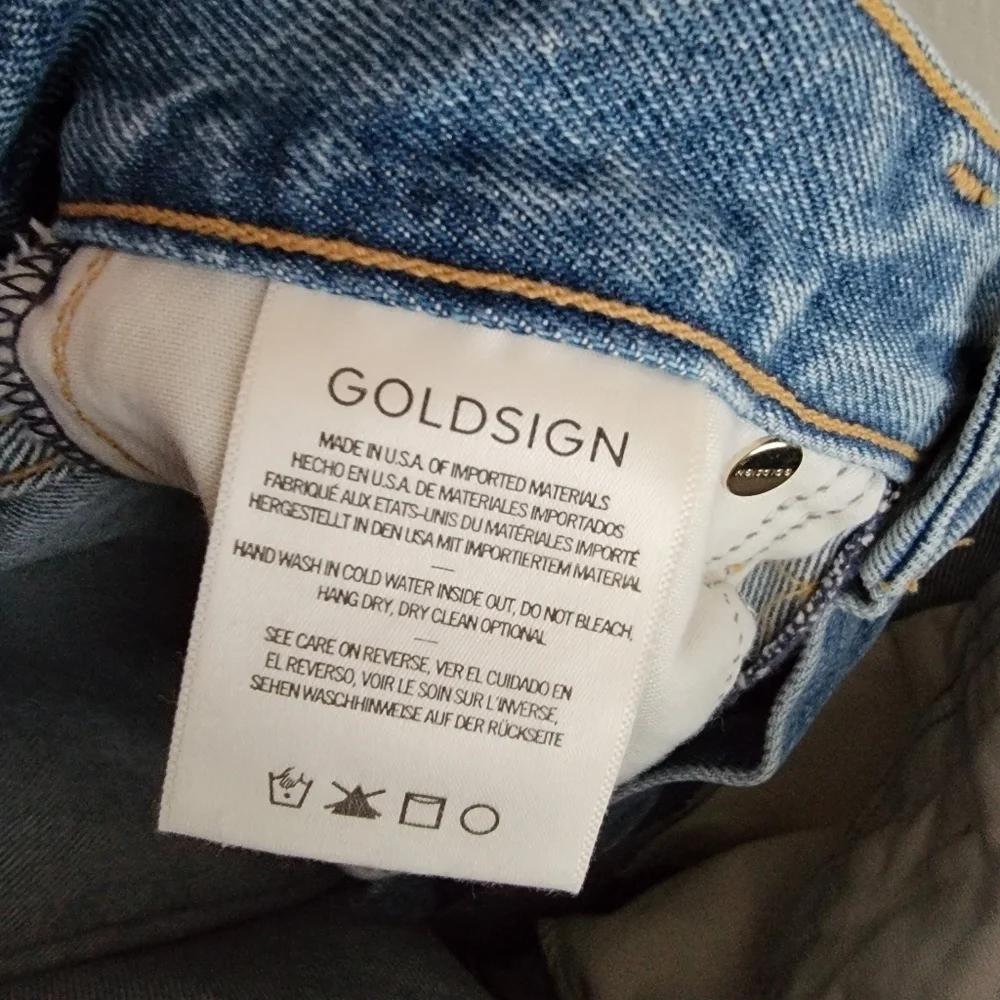 GOLDSIGN the Curved Jeans in Tate size 23 NWT